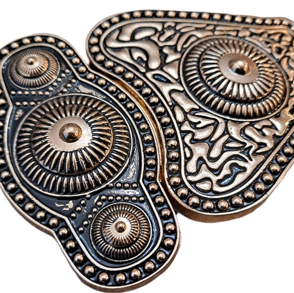 Corset Wide Waist Elastic black & gold statement Belt - Picture 8 of 13